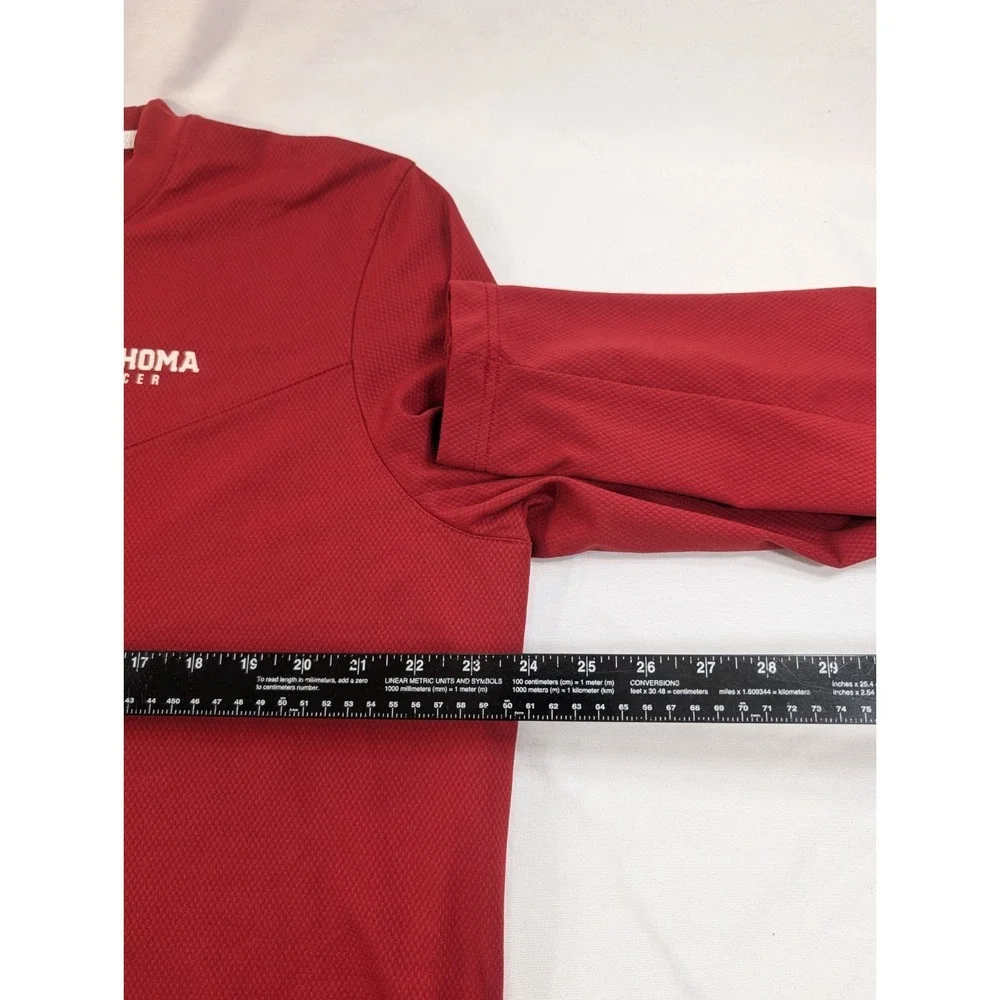 Nike Swoosh Thermal Shirt Mens XL Waffle Knit Fleece Oklahoma Sooners Soccer Men